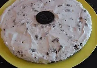 Tarta de queso mascarpones con galletas oreo